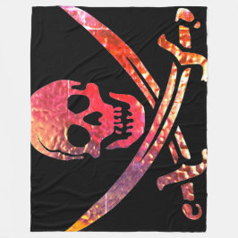 Künstlerisches Piratendesign Fleecedecke
