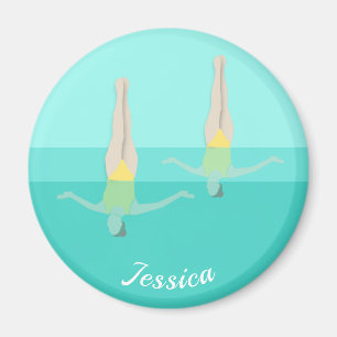 künstlerisches Schwimmen Magnet