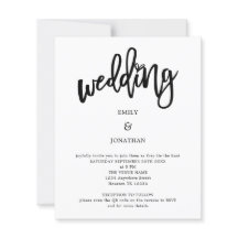 Künstlerisches Script QR Code Einladung