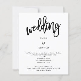 Künstlerisches Script QR Code Einladung