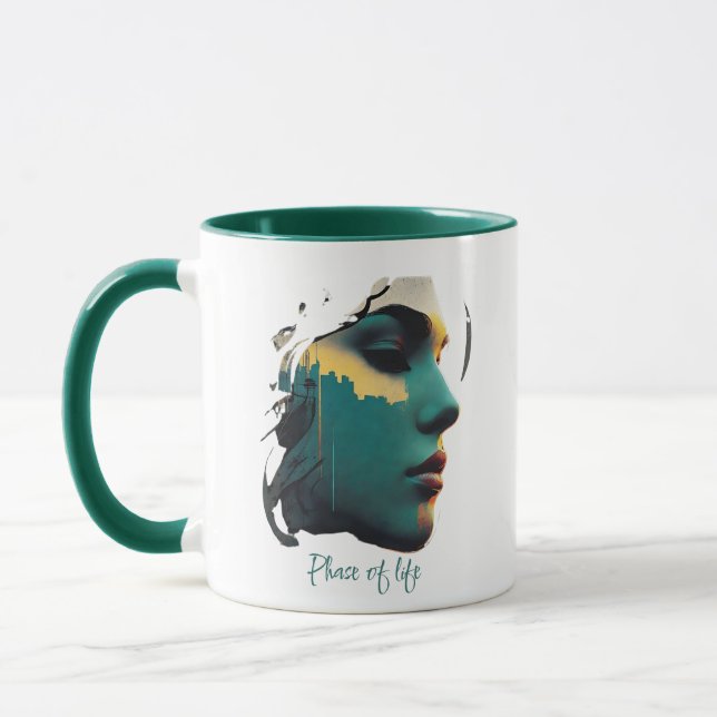 Künstlerisches Stadtbild Combo-Tasse Tasse (Links)