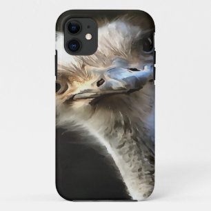 Künstlerisches Straußenportrait mit goofy expressi Case-Mate iPhone Hülle