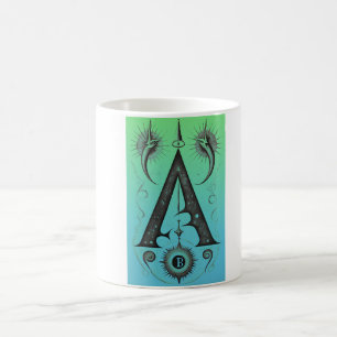 Künstlerisches Symbol der Vision & Energie Kaffeetasse