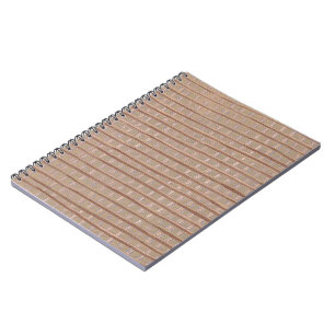 Künstlerisches Tan Burlap Painting Notebook Notizblock