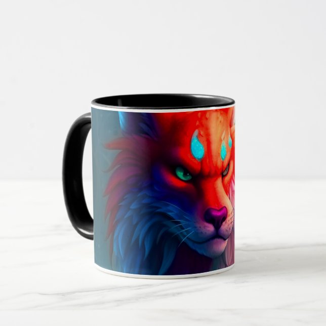 Künstlerisches Tier Tasse (Vorderseite Links)