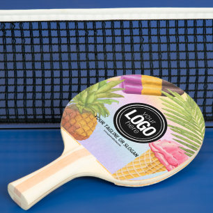 Künstlerisches Wasserfarbeis-Thema Tischtennis Schläger