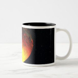 Künstlerkonzept von Kepler-10b Zweifarbige Tasse