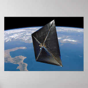 Künstlerkonzept von NanoSail-D im Raum Poster