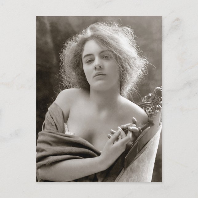 Künstlermodell, 1900 postkarte (Vorderseite)