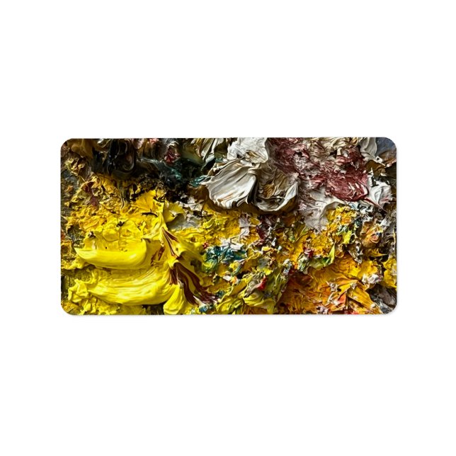 Künstlerpalette #1 adressaufkleber (Vorne)