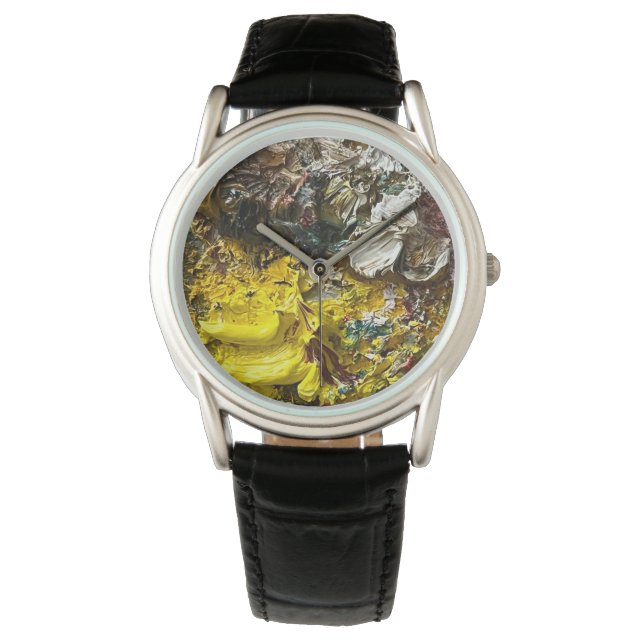 Künstlerpalette #1 armbanduhr (Vorderseite)