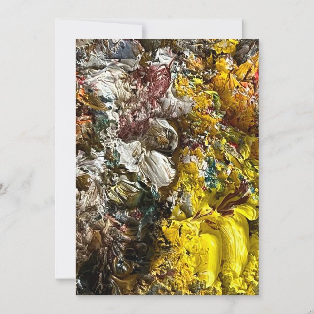 Künstlerpalette #1 feiertagskarte (Vorderseite)