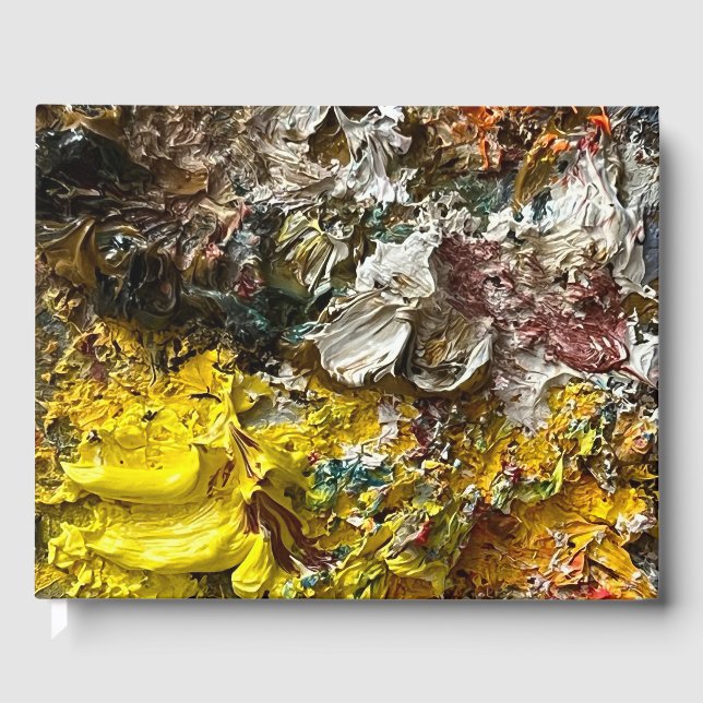 Künstlerpalette #1 gästebuch (Vorderseite)