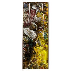 Künstlerpalette #1 geschenktüte für weinflaschen