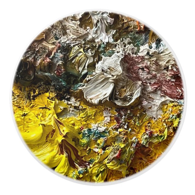 Künstlerpalette #1 keramikknauf (Vorderseite)