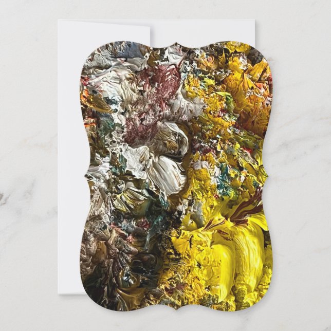 Künstlerpalette #1 mitteilungskarte (Vorderseite)