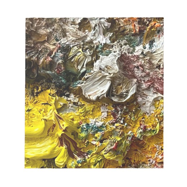 Künstlerpalette #1 notizblock (Vorderseite)