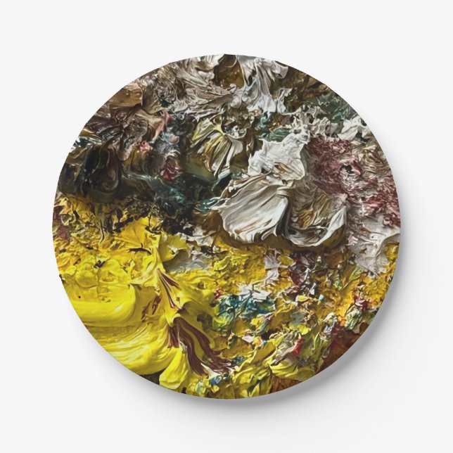 Künstlerpalette #1 pappteller (Vorderseite)