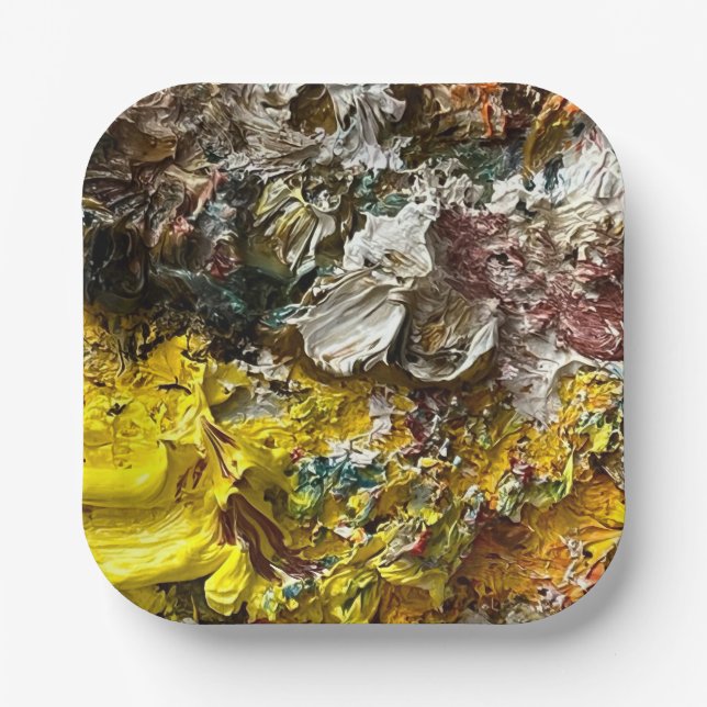 Künstlerpalette #1 pappteller (Vorderseite)