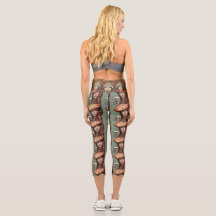 Künstlerpilz liebt trippige Leggings-Hosen