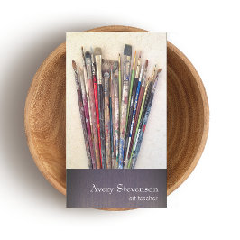 Künstlerpinsel Bürsten Maler-Visitenkarte Visitenkarte