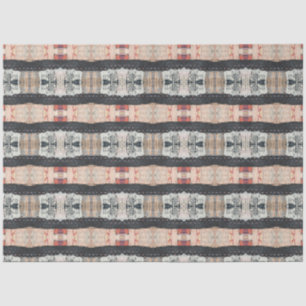 Künstlerrosa Beige Braun Große Abstrakte Geometrie Seidenpapier