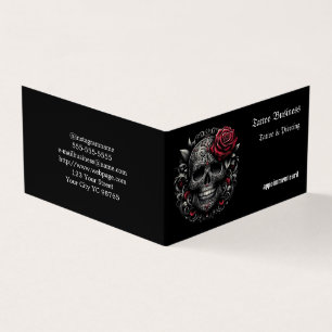 Künstlersalon Tattoo Stellenplan Visitenkarte Visitenkarten