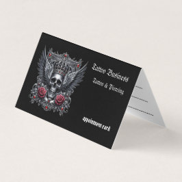 Künstlersalon Tattoo Stellenplan Visitenkarte Visitenkarten