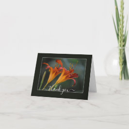 Künstlerserie: Orange Lilies Art Vielen Dank