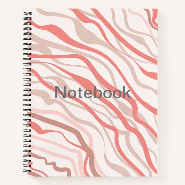 Künstlerskizze: Zeichnend Spiral-Notebook Notizbuch (Vorderseite)