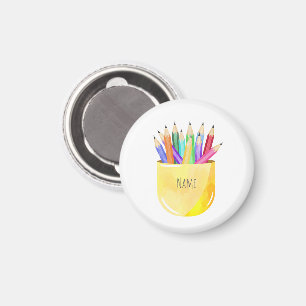 Künstlerstifte BEZEICHNEN Farbenfroher Kühlschrank Magnet