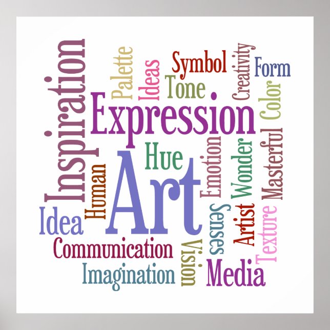 Künstlerstudio Farbenfrohe kreative Inspirationen Poster (Vorne)