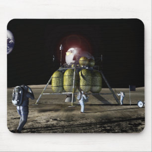 Künstlerwiedergabe eines neuen Raumschiffes zum Mousepad