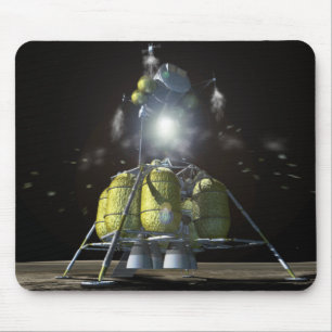Künstlerwiedergabe eines neuen Raumschiffes zum Mousepad