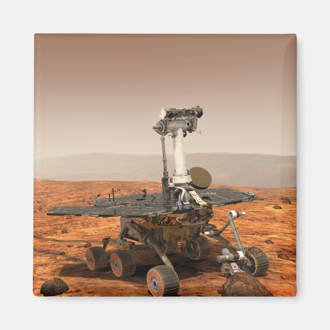 Künstlerwiedergabe von Mars Rover Magnet (Vorne)