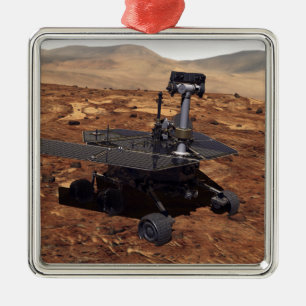 Künstlerwiedergabe von Mars-Vagabunden 2 Silbernes Ornament