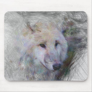 Künstlerwolf Mousepad
