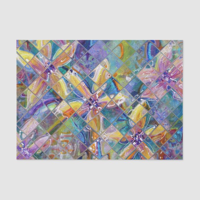 Künstlerzettel Seidenpapier (Vorderseite)