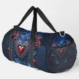Künstlich gestaltetes gotisches Herz Duffle Bag