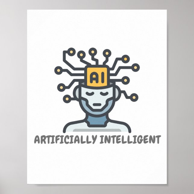 Künstlich Intelligentes Textdesign Poster (Vorne)