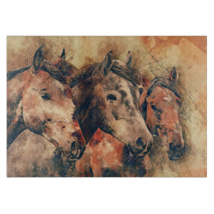 Künstliche Aquarellmalerei Schneidebrett