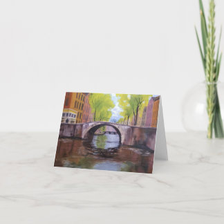 Künstliche Canal Note Card Dankeskarte
