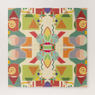 Künstliche Geometrie: farbiges nahtloses Muster