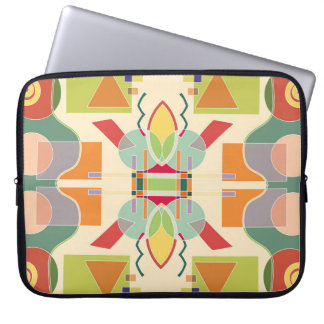 Künstliche Geometrie: farbiges nahtloses Muster Laptopschutzhülle