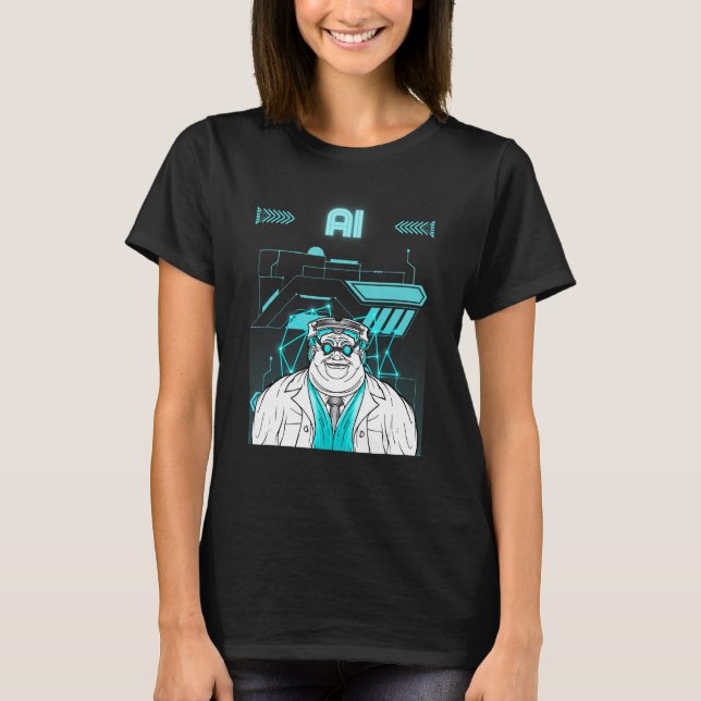 Künstliche Intelligenz AI Nerd Deep Learning Nerd T-Shirt (Vorderseite)