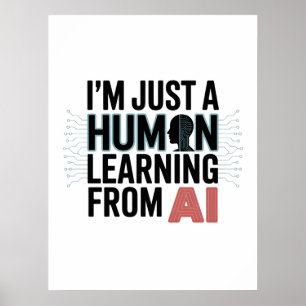 Künstliche Intelligenz der menschlichen Lern-KI Poster