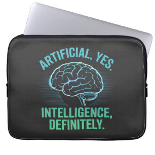 Künstliche Intelligenz Gehirn Humor Design Laptopschutzhülle