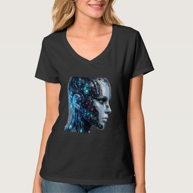 Künstliche Intelligenz - Informatik - IT T-Shirt (Vorderseite)