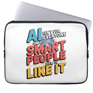 Künstliche Intelligenz Intelligente Leute lustige Laptopschutzhülle