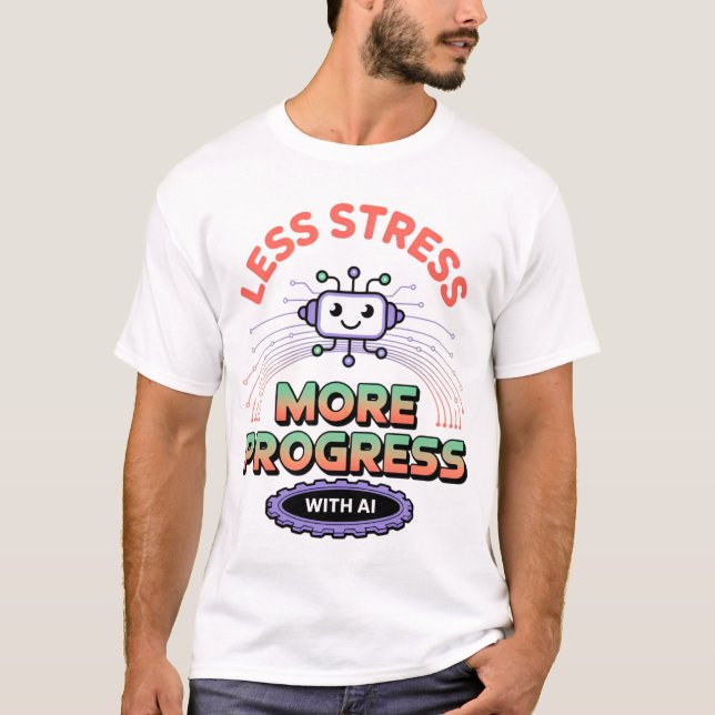 Künstliche Intelligenz Mode Robotics Mens Top (Vorderseite)
